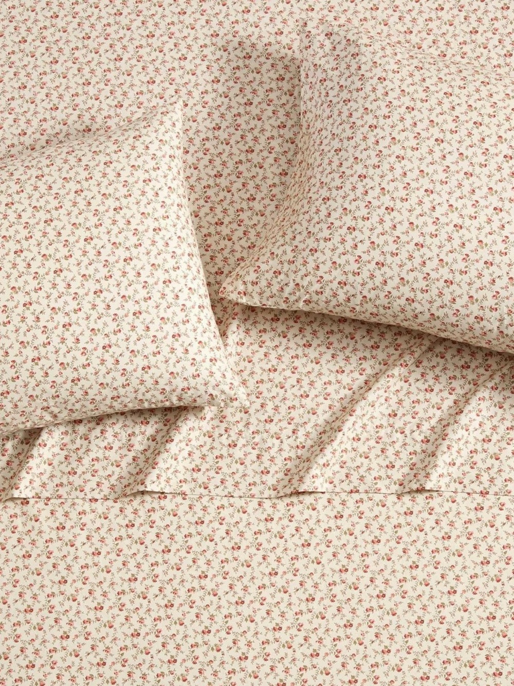 Laura Ashley Cream king Sheet Set Pink Floral sweet success pattern - Picture 5 of 7